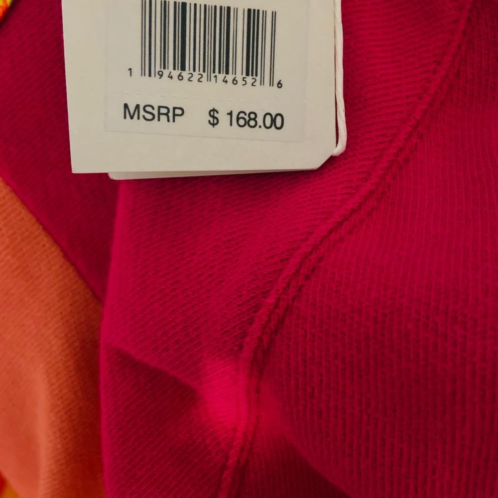 Faherty Cotton color block sweater sweatshirt hoodie - Picture 9 of 9